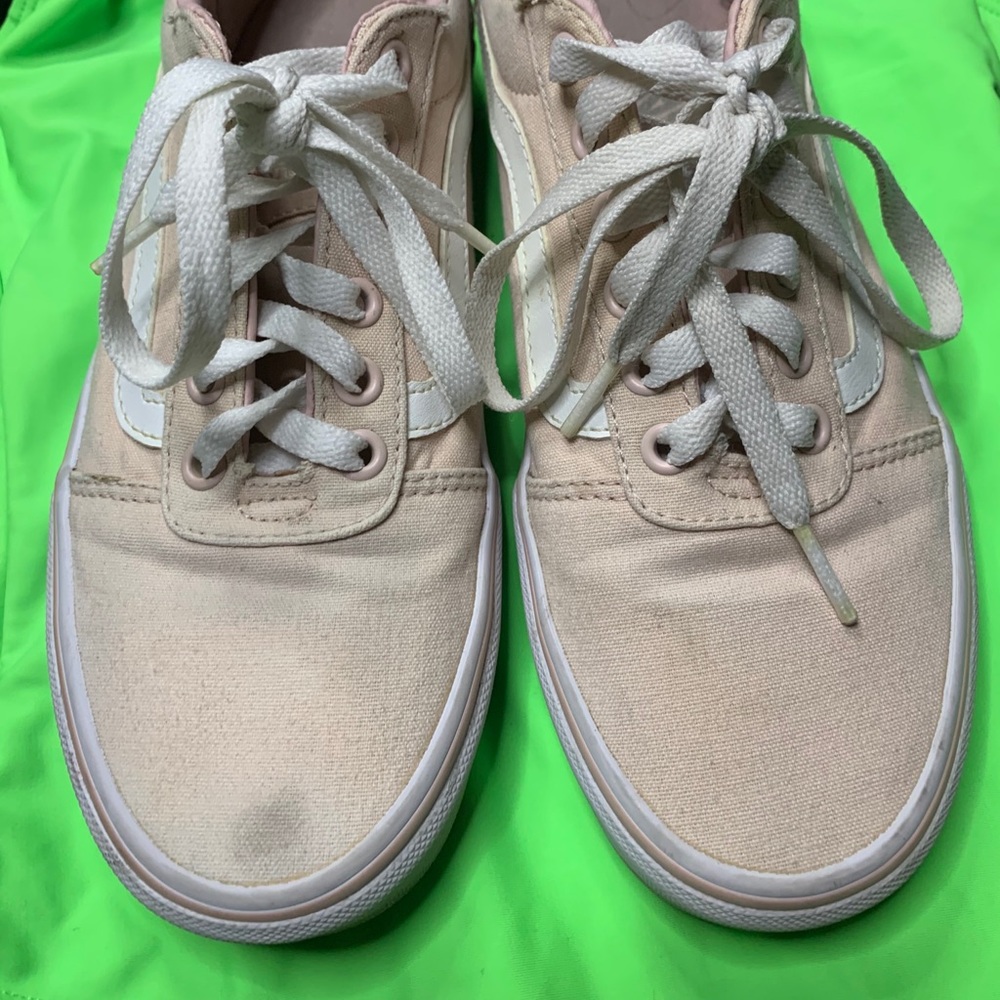 Light pink vans (light pink with better lighting)
